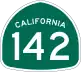 State Route 142 marker