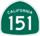 State Route 151 marker