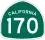 State Route 170 marker