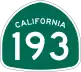 State Route 193 marker