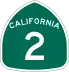 State Route 2 marker