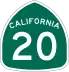 State Route 20 marker