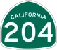 State Route 204 marker