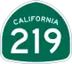 State Route 219 marker