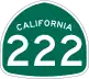 State Route 222 marker