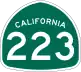 State Route 223 marker