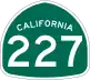 State Route 227 marker