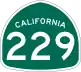 State Route 229 marker