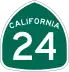 State Route 24 marker