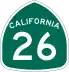 State Route 26 marker