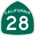 State Route 28 marker