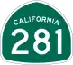 State Route 281 marker