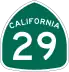 State Route 29 marker