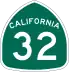 State Route 32 marker