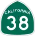 State Route 38 marker