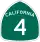 State Route 4 marker