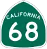 State Route 68 marker