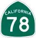 State Route 78 marker