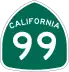 State Route 99 marker