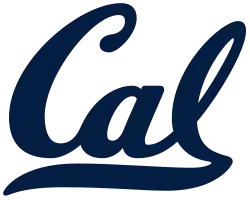 Cal logo written in blue and gold script