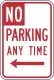 No parking, CA MUTCD R-28.