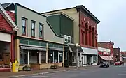 Streetscape on west side of 5th street, north of Portland, 2009.