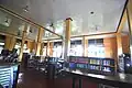 The school's library on the second floor of the main building