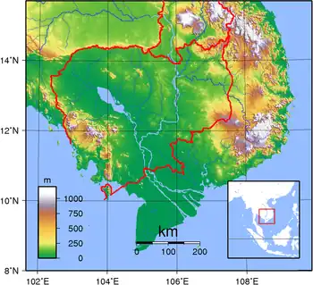 Image 59Topography of Cambodia (from Geography of Cambodia)