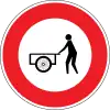 No entry for hand carts