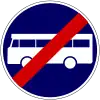 End of bus lane