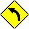 Curve to left