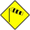 Cross wind caution