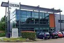 BBC Cambridgeshire building at Cambridge Business Park.