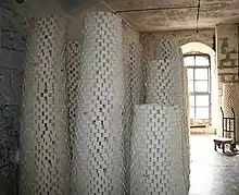 Soap stacks inside the Touqan factory in Nablus in 2008