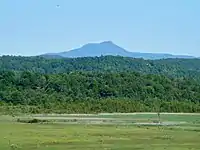 Eastward view of Camel's Hump Mountain from South Burlington