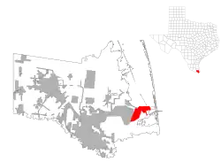 Location of Port Isabel, Texas