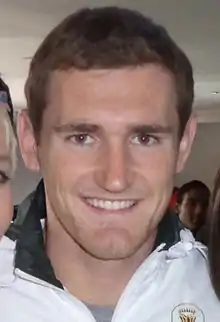 Cameron van der Burgh, winner of the 100-metre breaststroke.