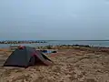 Camping on the banks of Penna (Pennar) river