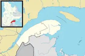 Baie-des-Sables is located in Eastern Quebec