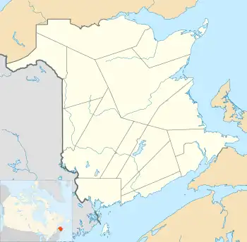 Mactaquac Dam is located in New Brunswick