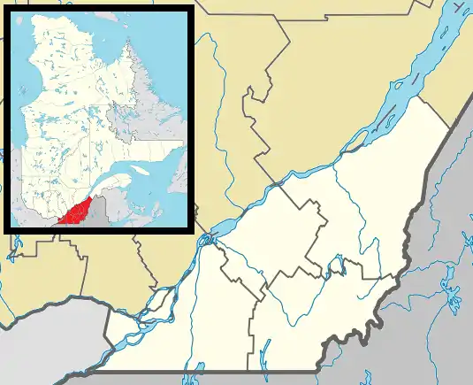 Ligue1 Québec is located in Southern Quebec