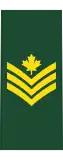 Sergeant(French: Sergent)(Canadian Army)