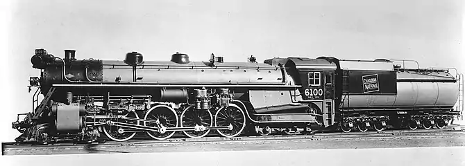 CLC built the first 4-8-4 locomotive for Canadian National Railways in 1927.