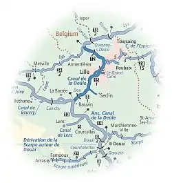 Canal de la Deûle location