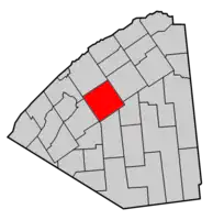 Map highlighting Canton's location within St. Lawrence County.