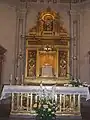 Tabernacle chappel in the church of Riudoms, where his remains are preserved