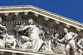 House of Representatives pediment, Apotheosis of Democracy, Washington D.C., completed 1916