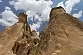 Rock-cut formations in Pasabag, also known as “Monks Valley” near Çavuşin