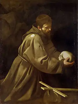 Caravaggio, Saint Francis in Prayer