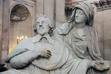 Detail of the tomb of Cardinal Richelieu,  Chapel of the Sorbonne, (1675-1694)